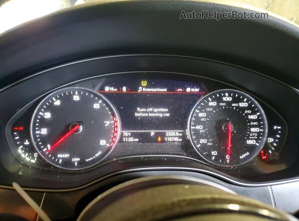 WAUGFAFC1GN062151 2016 AUDI A6 Black Vista del cuadro de instrumentos