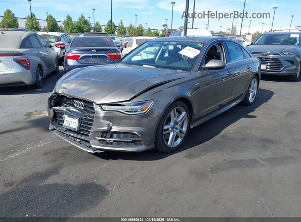 WAUGFAFC3GN024405 2016 AUDI A6 Brown Front left