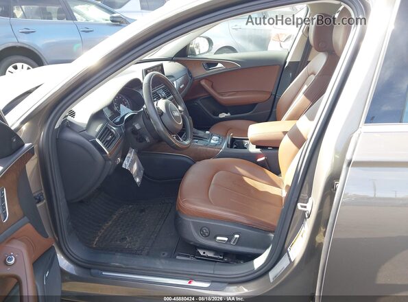 WAUGFAFC3GN024405 2016 AUDI A6 Brown Front interior view