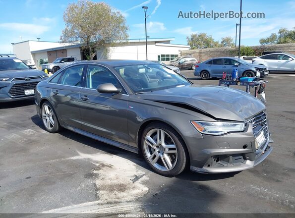 WAUGFAFC3GN024405 2016 AUDI A6 Brown Rear interior view