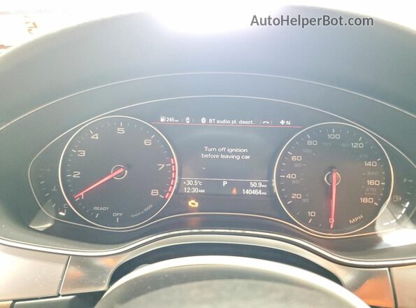 WAUGFAFC3GN094678 2016 AUDI A6 White Instrument cluster view