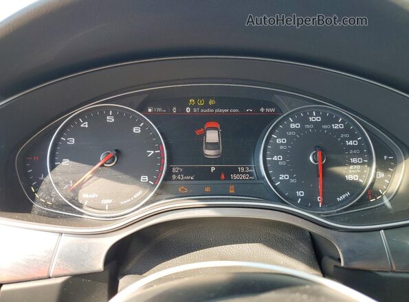 WAUGFAFC4GN109530 2016 AUDI A6 Silver Widok zestawu wskaźników