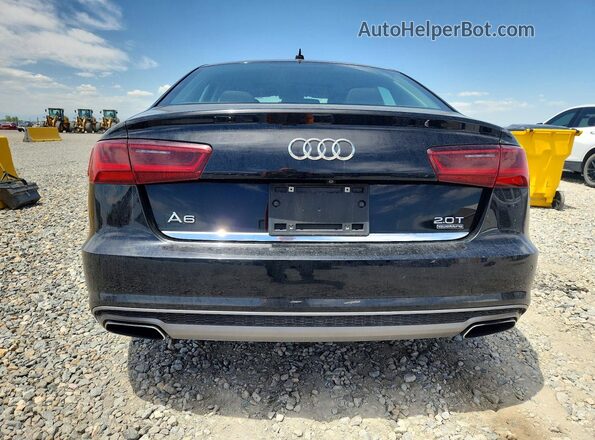 WAUGFAFC5GN016693 2016 AUDI A6 Black Rear view