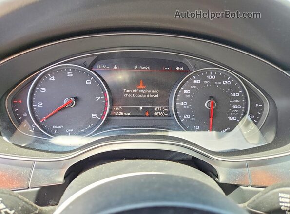 WAUGFAFC5GN016693 2016 AUDI A6 Black Instrument cluster view