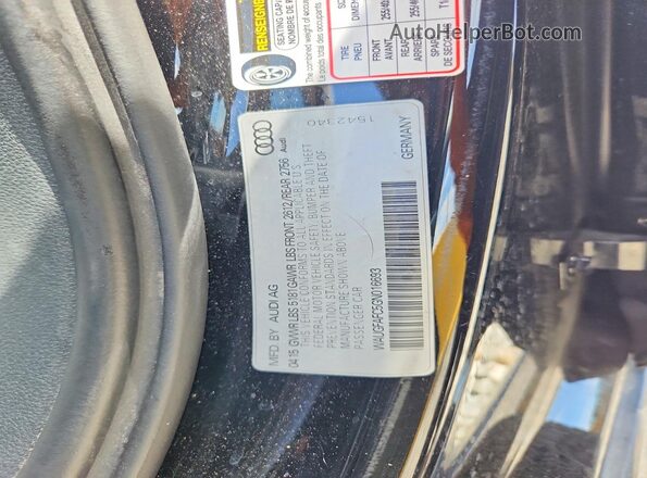 WAUGFAFC5GN016693 2016 AUDI A6 Black Engine compartment view