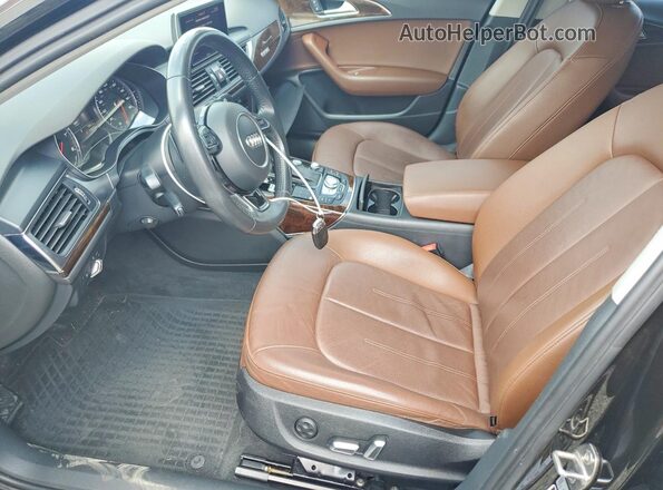 WAUGFAFC7GN010779 2016 AUDI A6 Black Widok wnętrza z przodu