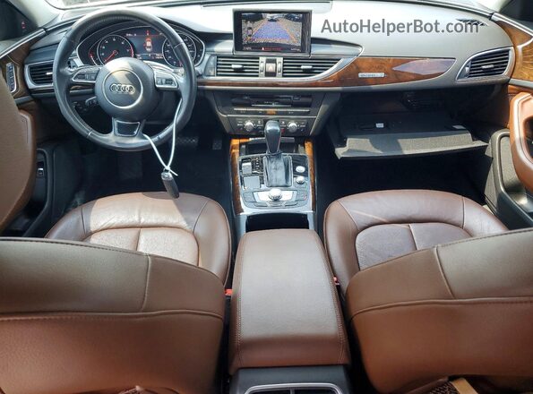 WAUGFAFC7GN010779 2016 AUDI A6 Black Widok deski rozdzielczej