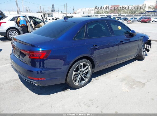 WAUGMAF40KA073396 2019 AUDI A4 Dark Blue Задняя правая четверть