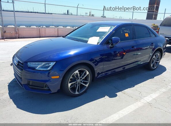 WAUGMAF40KA073396 2019 AUDI A4 Dark Blue Передняя левая четверть