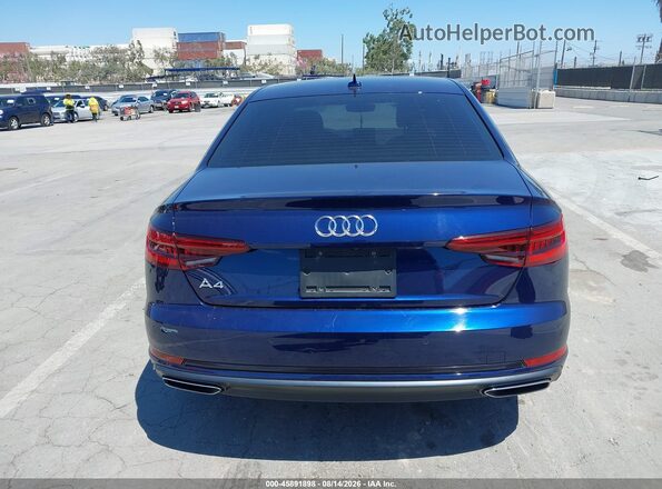 WAUGMAF40KA073396 2019 AUDI A4 Dark Blue 