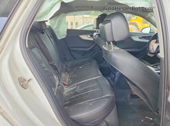 WAUGMAF41HN060965 2017 AUDI A4 White Rear seats view