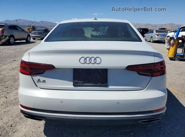 WAUGMAF43KN015050 2019 AUDI A4 White უკანა ხედი