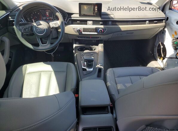 WAUGMAF43KN015050 2019 AUDI A4 White წინა პანელის ხედი