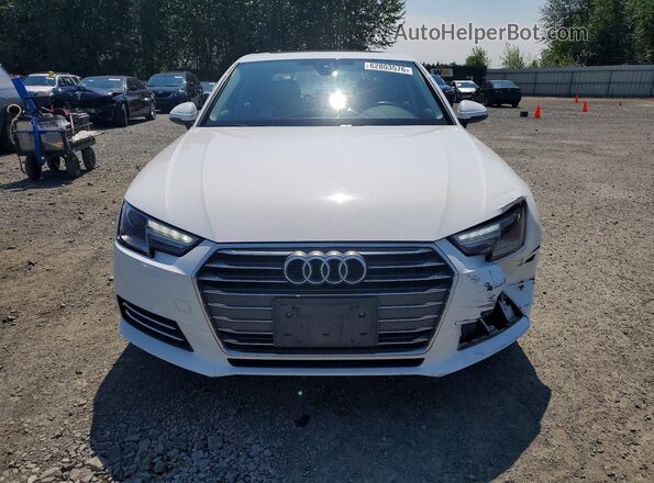 WAUGMAF44HN046381 2017 AUDI A4 White Դիմացի տեսք