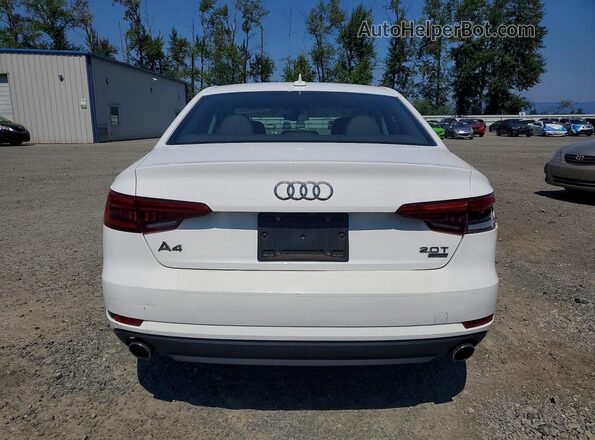 WAUGMAF44HN046381 2017 AUDI A4 White Հետևի տեսք