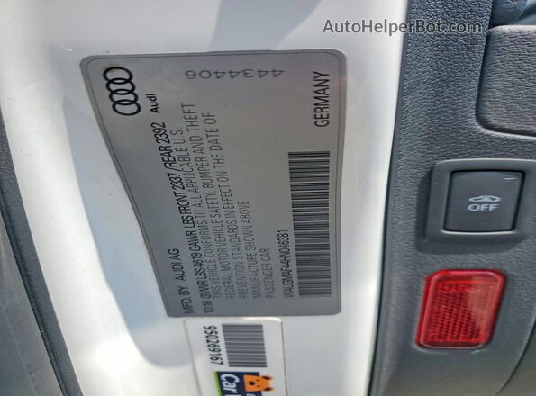 WAUGMAF44HN046381 2017 AUDI A4 White Շարժիչի բաժամունքի տեսք