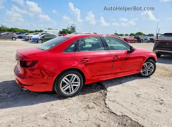 WAUGMAF44HN067666 2017 AUDI A4 Red Trasero derecho