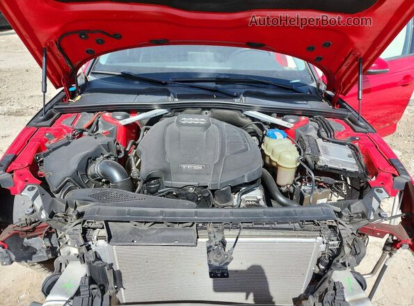 WAUGMAF44HN067666 2017 AUDI A4 Red Vista interior trasera