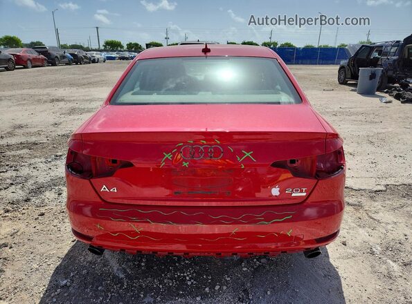 WAUGMAF44HN067666 2017 AUDI A4 Red Vista trasera