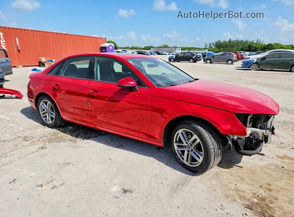 WAUGMAF44HN067666 2017 AUDI A4 Red Delantero derecho