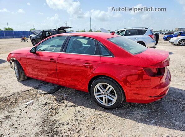 WAUGMAF44HN067666 2017 AUDI A4 Red Trasero izquierdo