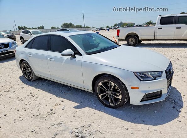WAUGMAF45KA106425 2019 AUDI A4 Белый Передняя правая четверть
