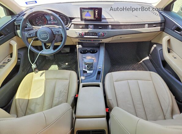 WAUGMAF45KA106425 2019 AUDI A4 Белый Вид панели приборов
