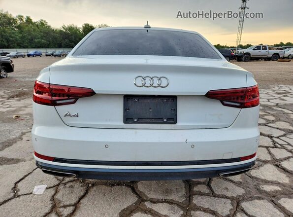 WAUGMAF45KN012845 2019 AUDI A4 White Vista trasera