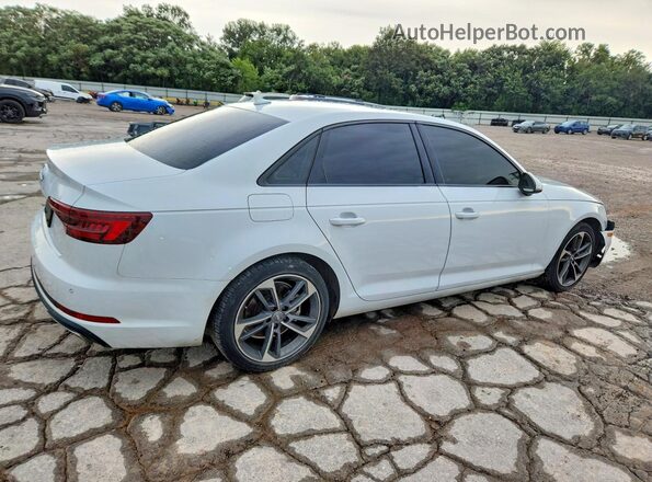 WAUGMAF45KN012845 2019 AUDI A4 White Trasero derecho