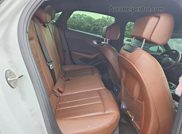 WAUGMAF45KN012845 2019 AUDI A4 White Vista de los asientos traseros