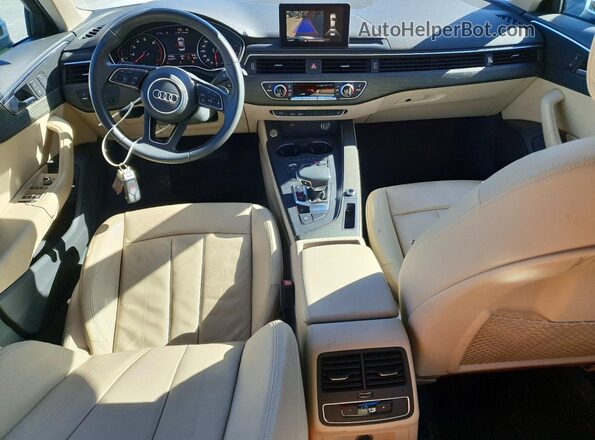 WAUGMAF46KA006768 2019 AUDI A4 White Вид панелі приладів