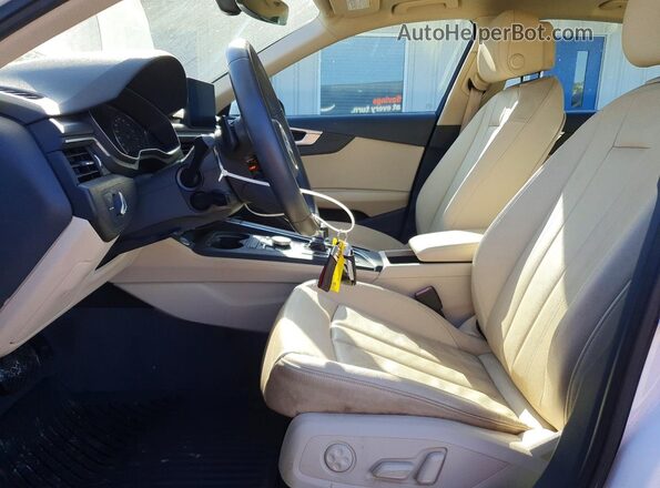 WAUGMAF46KA006768 2019 AUDI A4 White Вид салону спереду