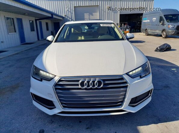 WAUGMAF46KA006768 2019 AUDI A4 White Вид спереду