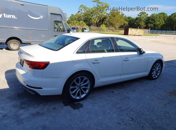 WAUGMAF46KA006768 2019 AUDI A4 White Задня права чверть