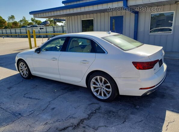 WAUGMAF46KA006768 2019 AUDI A4 White Задня ліва чверть