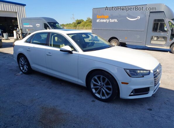WAUGMAF46KA006768 2019 AUDI A4 White Передня права чверть