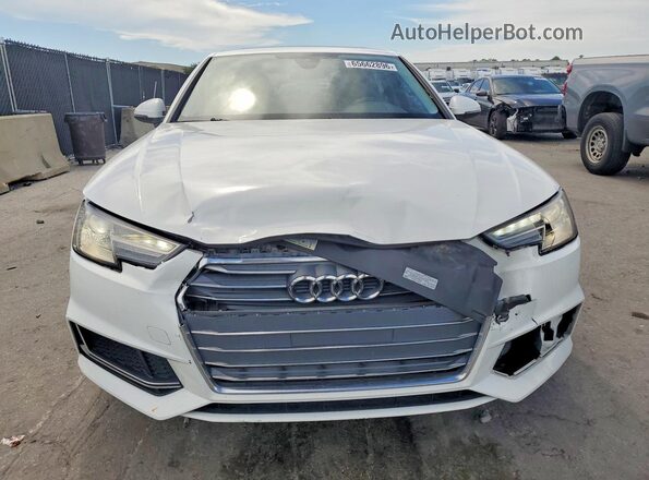 WAUGMAF46KN002129 2019 AUDI A4 White Front view