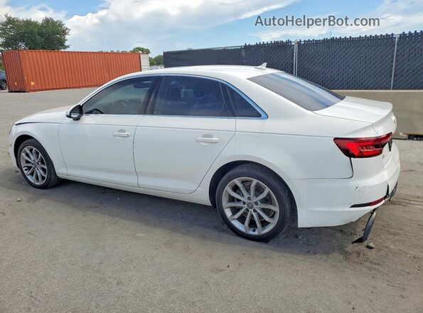 WAUGMAF46KN002129 2019 AUDI A4 White Rear left