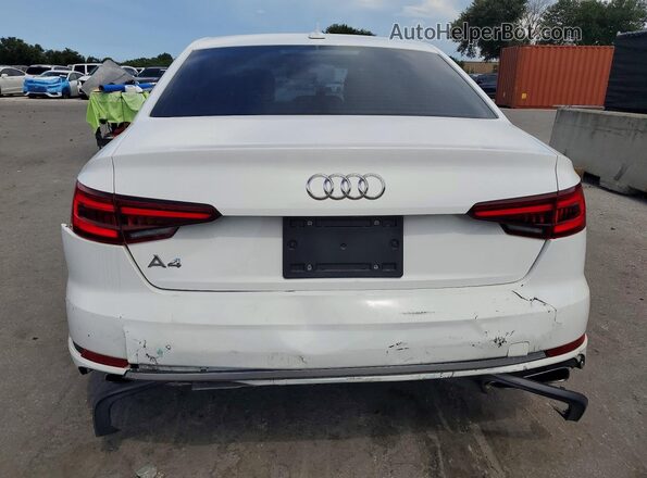 WAUGMAF46KN002129 2019 AUDI A4 White Rear view