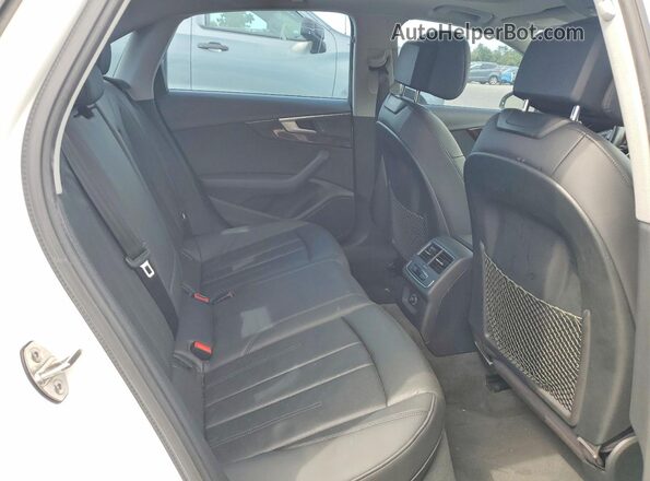 WAUGMAF46KN002129 2019 AUDI A4 White Rear seats view