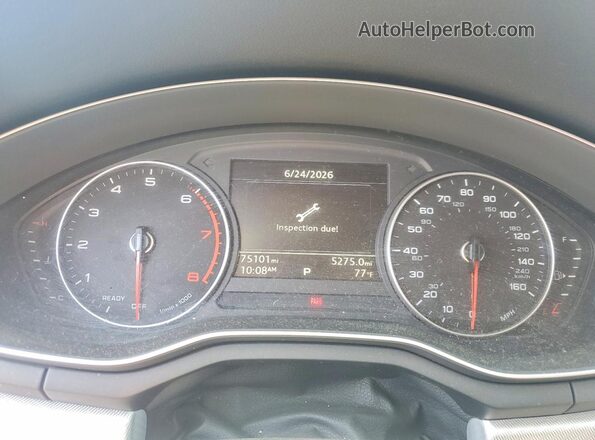 WAUGMAF48HN044388 2017 AUDI A4 Серый Вид щитка приборов