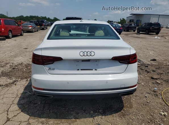 WAUGMAF49KN018180 2019 AUDI A4 White უკანა ხედი