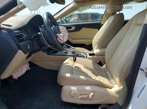 WAUGMAF49KN018180 2019 AUDI A4 White წინა სალონის ხედი