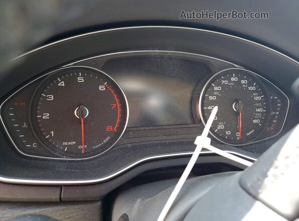WAUGMAF49KN018180 2019 AUDI A4 White ხელსაწყოთა პანელის ხედი