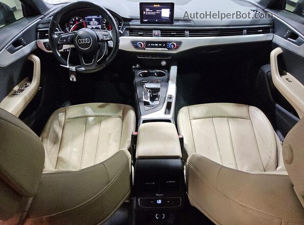 WAUGNAF40HN014234 2017 AUDI A4 Black Widok deski rozdzielczej