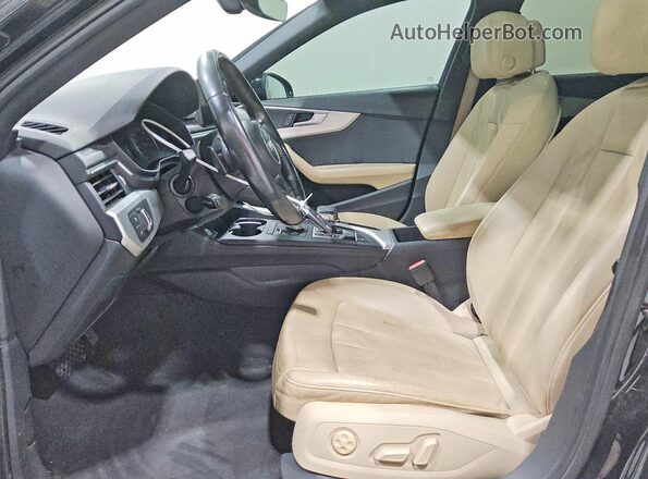 WAUGNAF40HN014234 2017 AUDI A4 Black Widok wnętrza z przodu