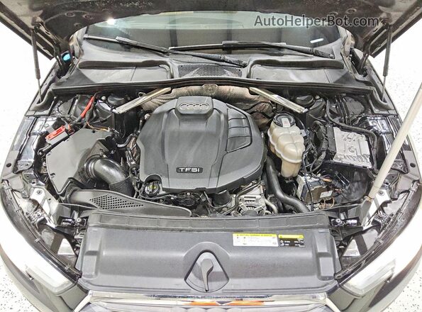 WAUGNAF40HN014234 2017 AUDI A4 Black Widok wnętrza z tyłu