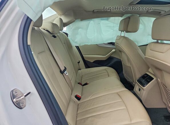 WAUGNAF41HN058503 2017 AUDI A4 White Vista de los asientos traseros