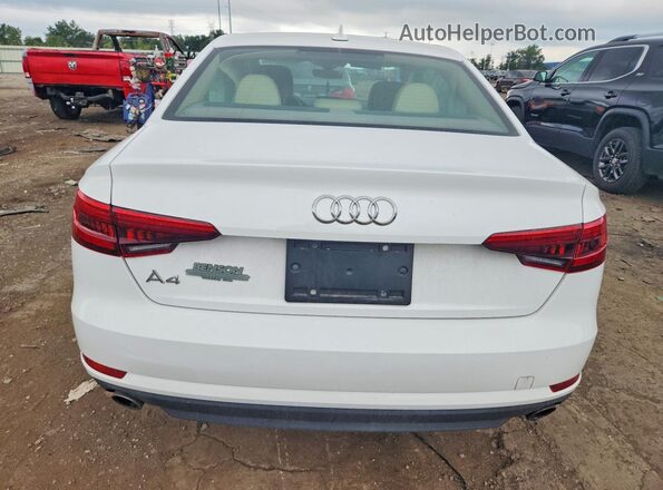 WAUGNAF41HN058503 2017 AUDI A4 White Vista trasera