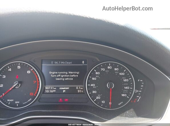 WAUGNAF41HN061210 2017 AUDI A4 White Հետևի նստատեղերի տեսք